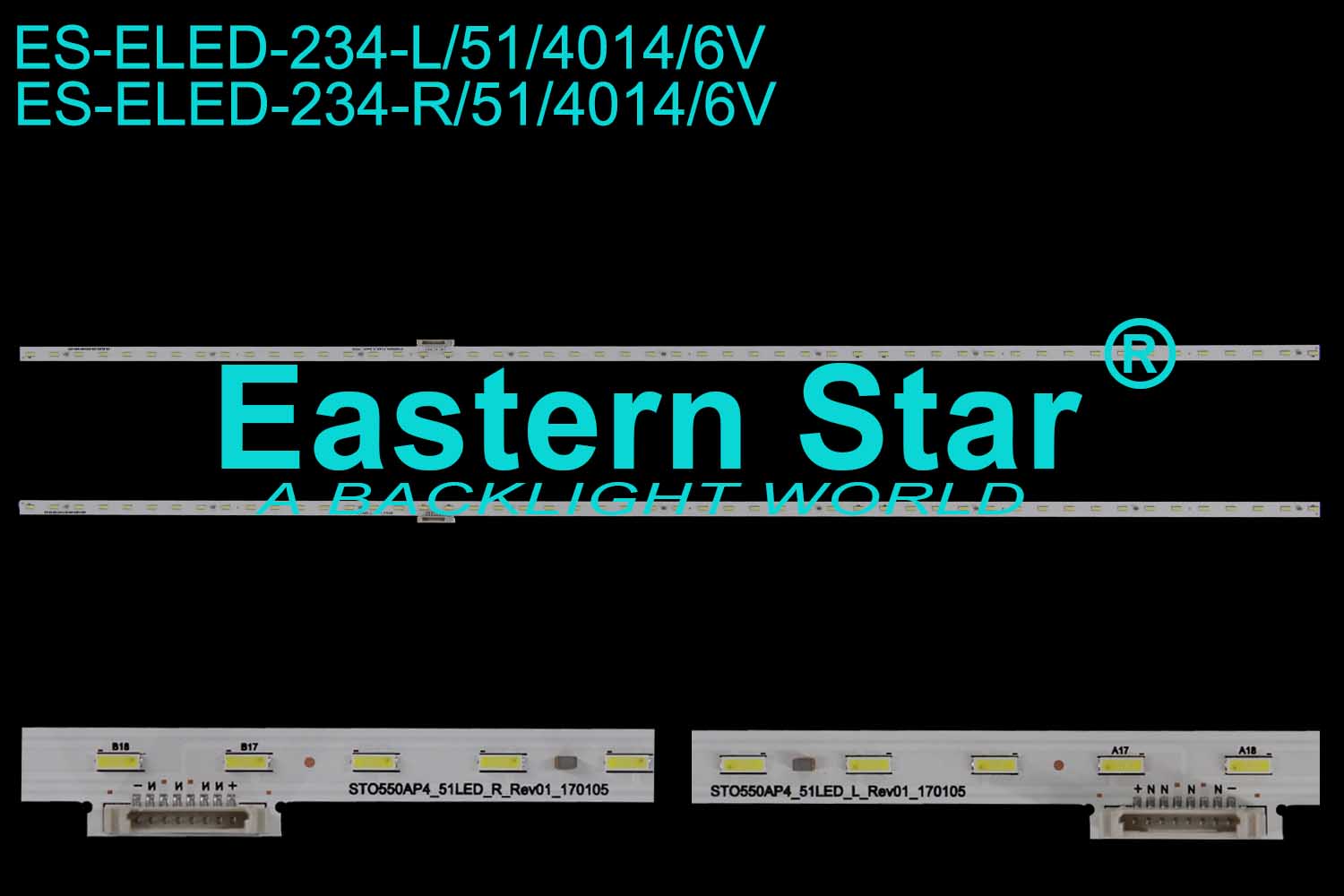STO550AN5-51LED-R/L Backlight 55