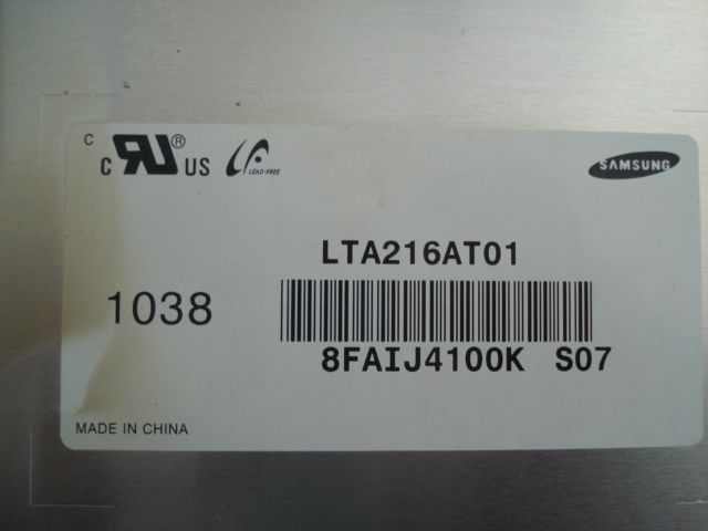 LTA216AT01 LCD Display LTA216AT01 216AT01S2LV0.3