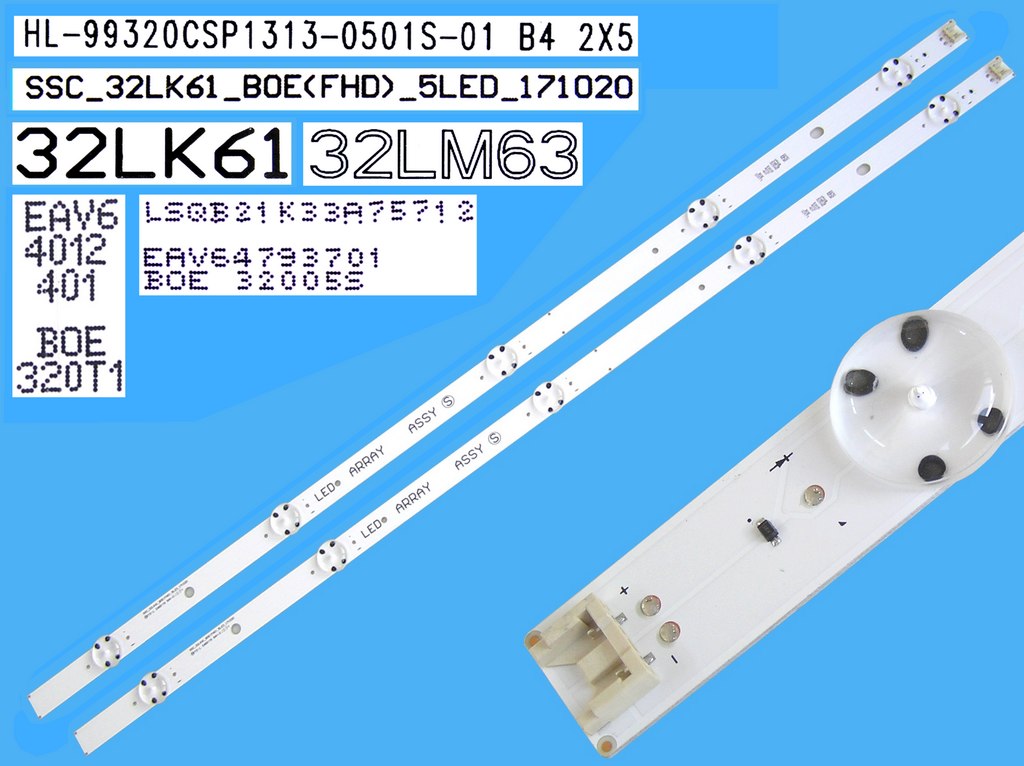 AGF79018602 LED HC320DUN-ABUL2-A14X, TOTAL 32LJ61_BOE_FHD, 32LK61 / 32LK6200PLA