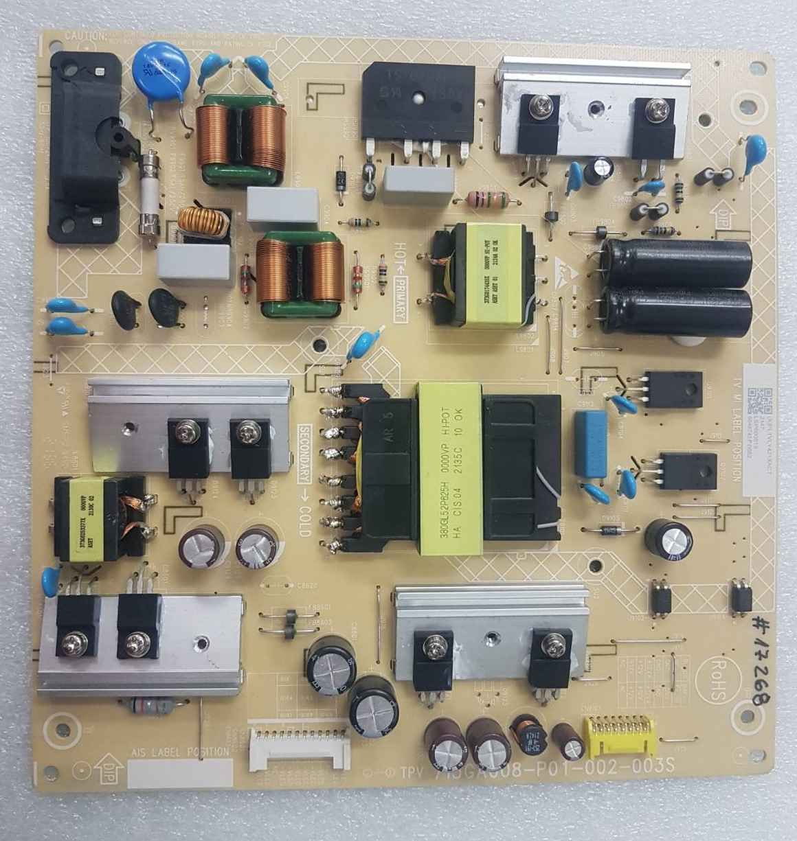 996592200074 ADAPTER BOARD 715GA008-P01-002-003S, PLTVLY421XACT, (LCD TPT500WR-PV7D.Q REV.S2H), TPM21.1E LA / 50PUS8546/12 FZ4