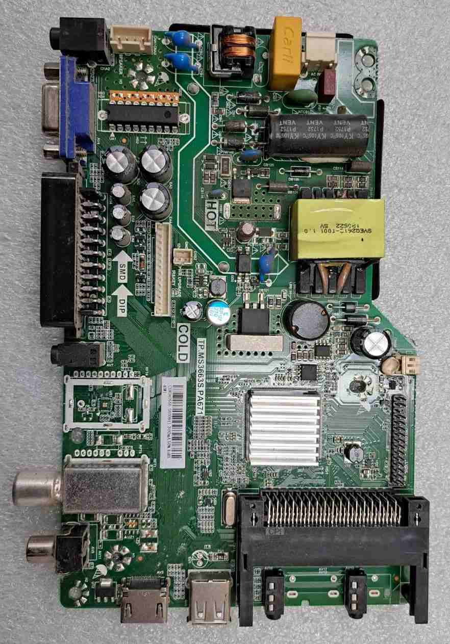 TP.MS3663S.PA671 24DN6T2 TP.MS3663S.PA671 Arielli LED-24DN6T2, LCD HV236WHB 12V