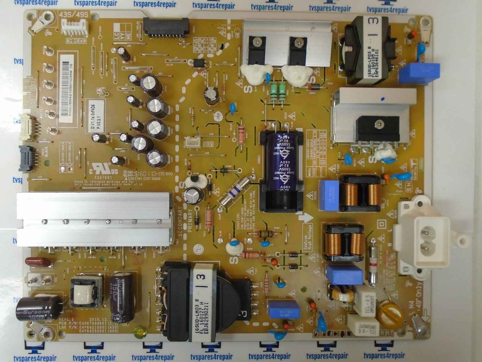 EAY64210901 FREE LGP43S-16UL6 EAY64210901 EAX67044601-REV1.0 / 43UH7507 43UH750V
