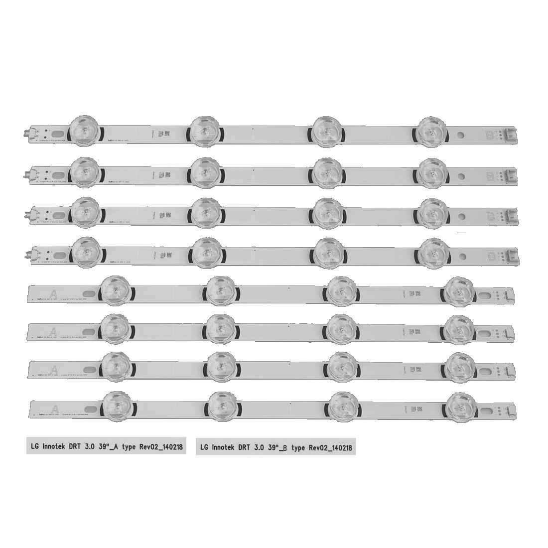 AGF78400601 ALT LED SET HC390DUN-VAHS1 HC390DUN-VAHS2 HC390DUN-VCHS11 NC390DUN-VXB, A*4 + Bx4 *4led / 39LB56