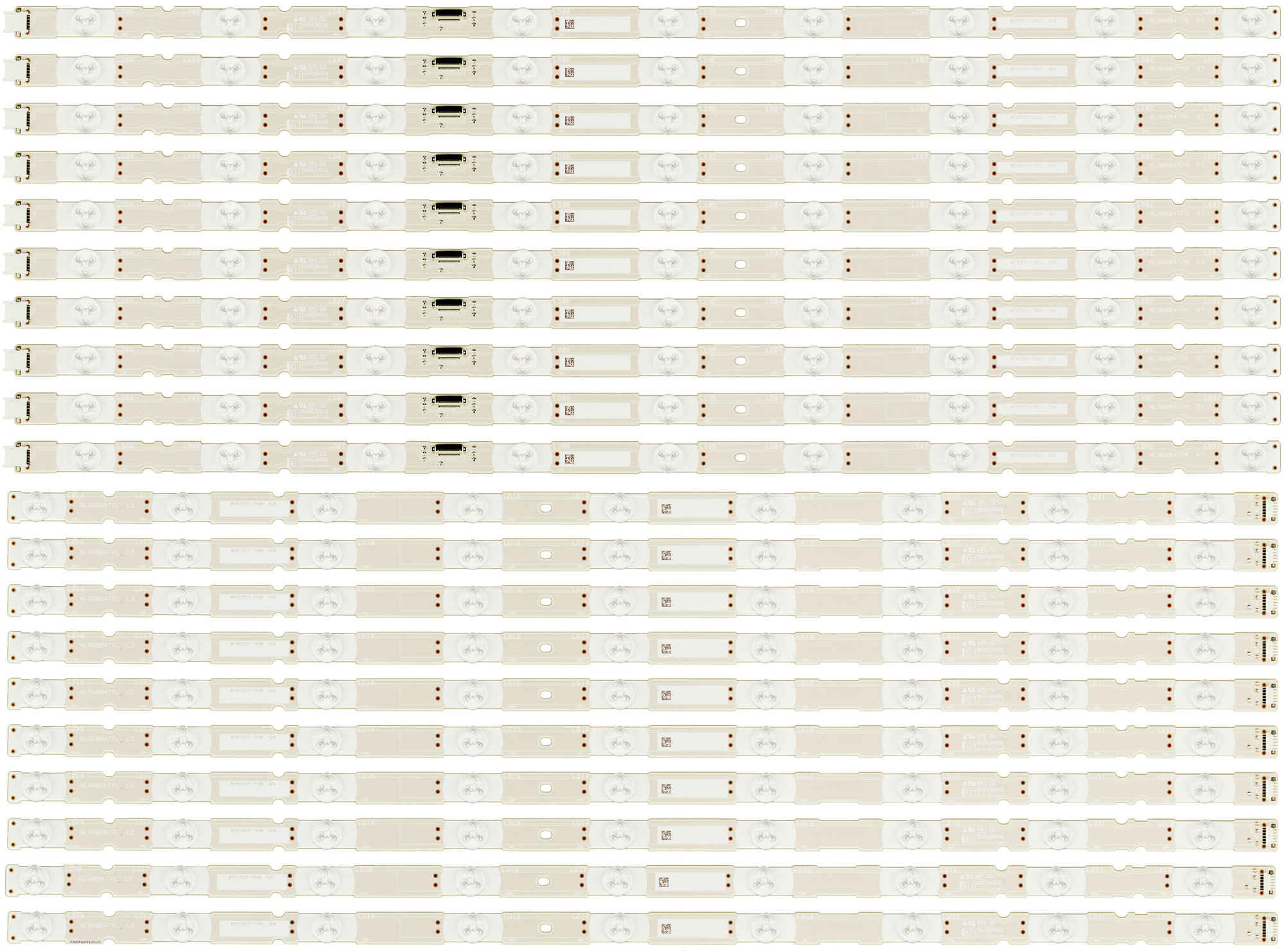 NLAW00477 LED SET YD8S009DND01B YD9S065DND01B, NLAW00477L 10*9led+NLAW00477R 10*9led, MBL-65030D018SN / KD-65XF9005 XBR-65X900F