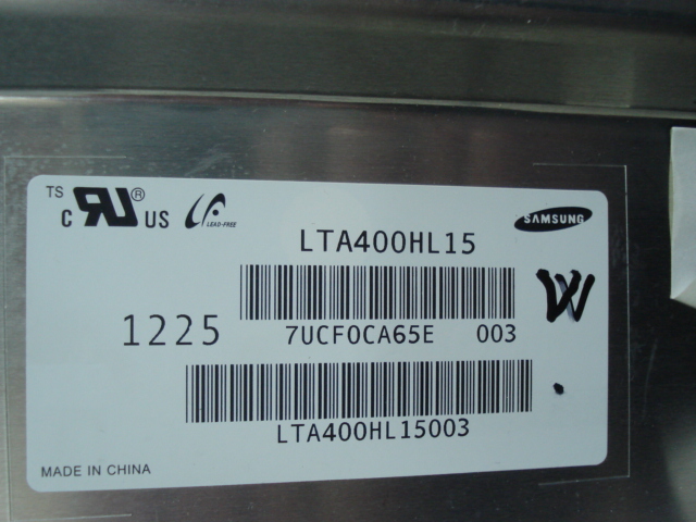 LTA400HL15 LCD Display LTA400HL15003, 7UCF0CA65E (TCON S240LABMB3SNBC4LV0.1) / 40PFL7007K/12 40PFL8007K/12